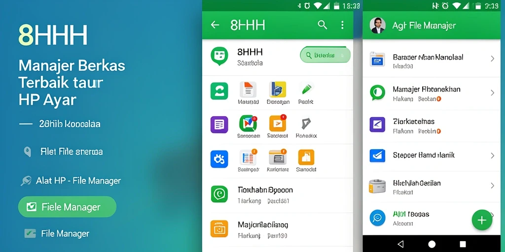 Tampilan antarmuka File Manager 8HHH yang user-friendly dan fungsional.