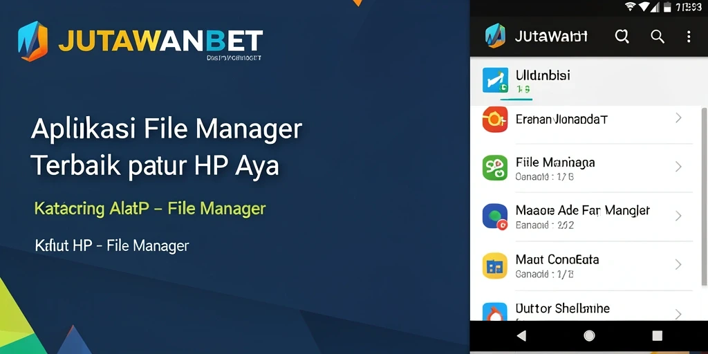 Antarmuka JUTAWANBET untuk mengelola file dan folder.