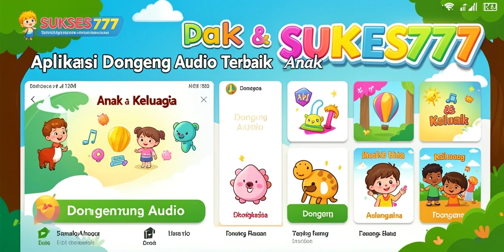 Tampilan antarmuka yang ramah anak dari SUKSES777.